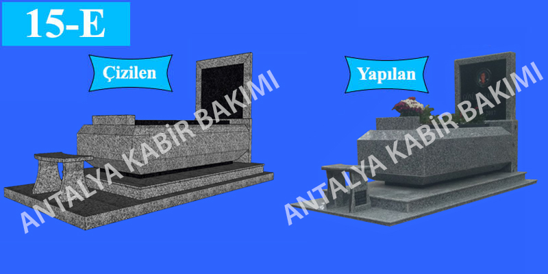 Granit mezar modeli, çizimden uygulamaya