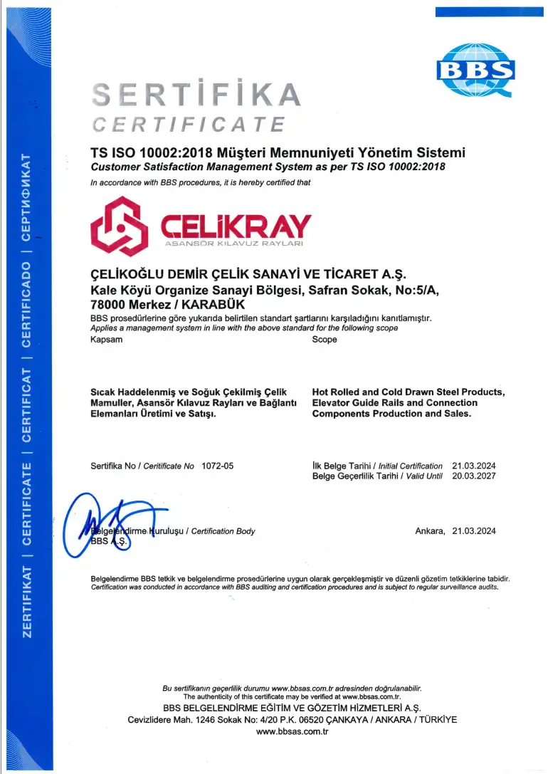 TS ISO 10002:2018