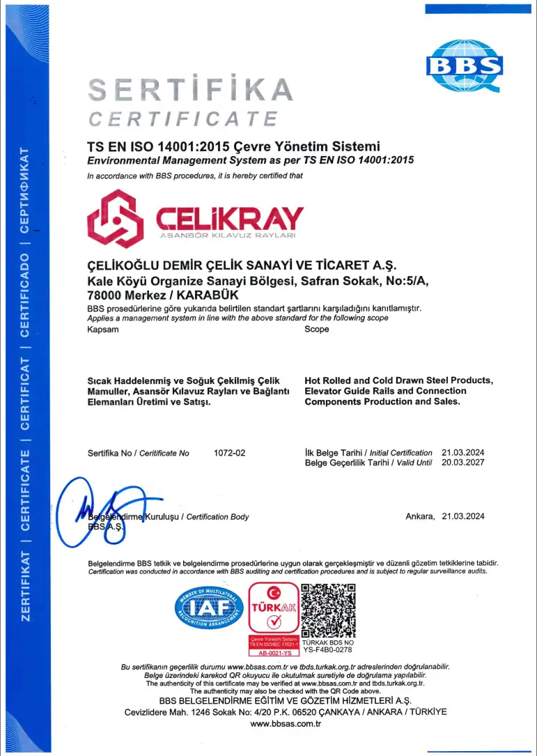 TS EN ISO 14001:2015