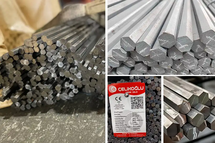 Altıköşe Çelik Çubuklar
