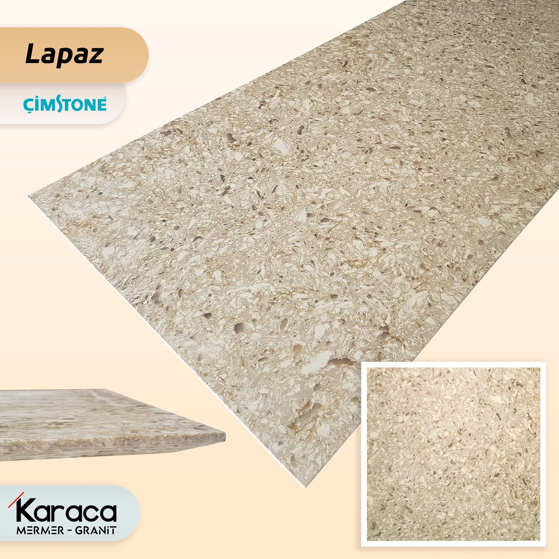 Lapaz Çimstone mutfak tezgahı uygulaması