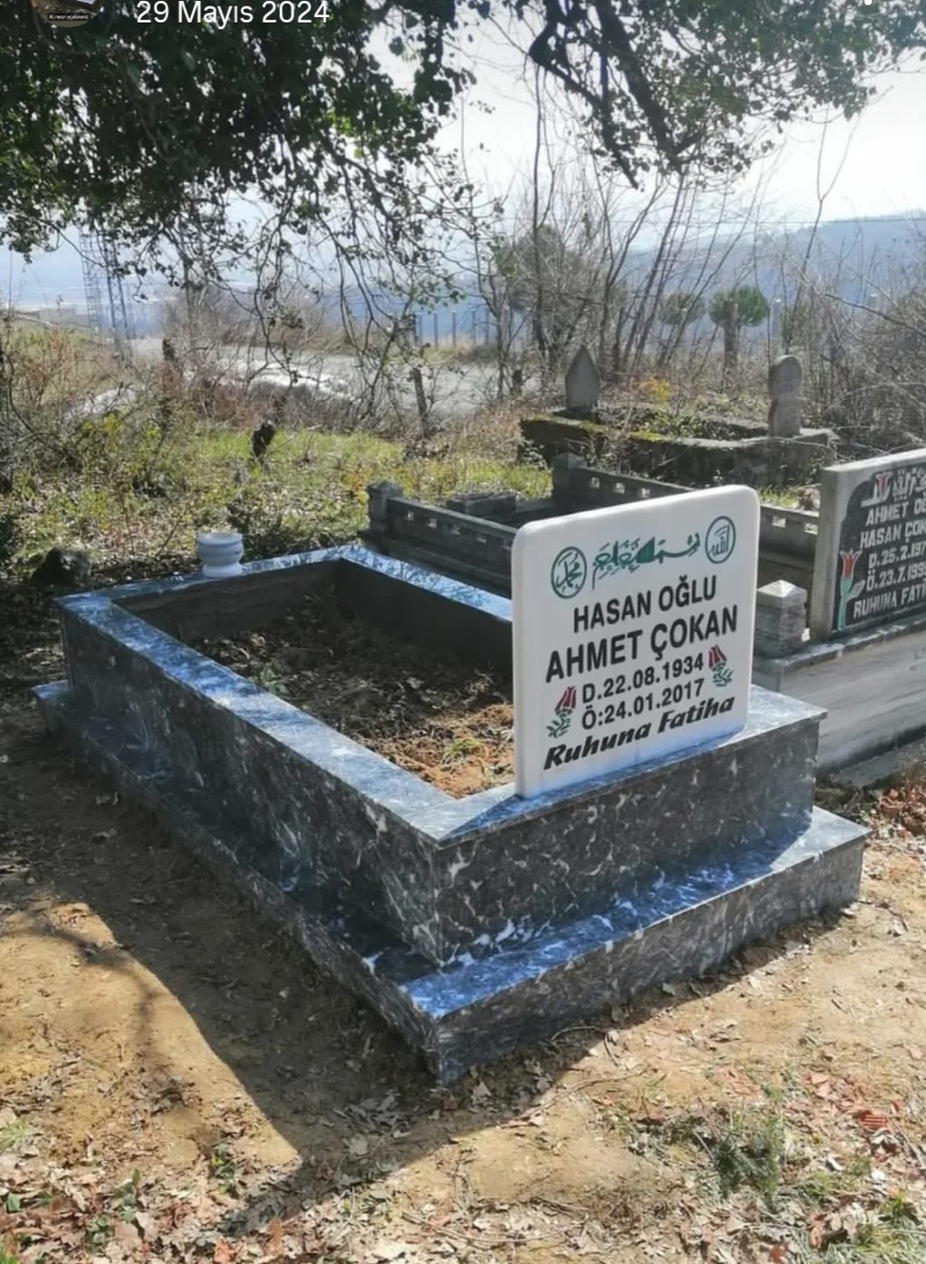 Mermer mezar taşı uygulaması