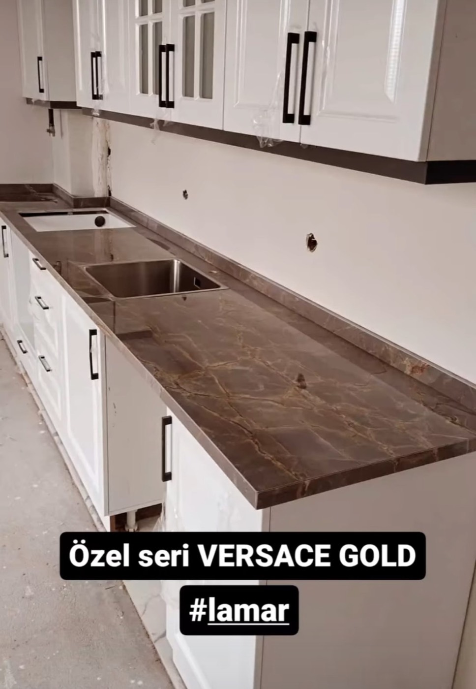Mermer mutfak tezgahı uygulaması