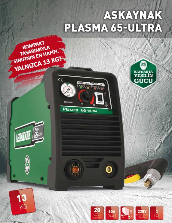 Askaynak Inverter Plasma 65 Kesim Makinesi